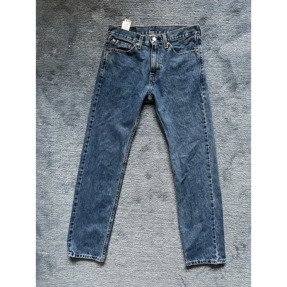 Levi's 505 Regular Fit Men's Jeans 30x32‎ Zip Fly Dark Wash Classic Straight Leg